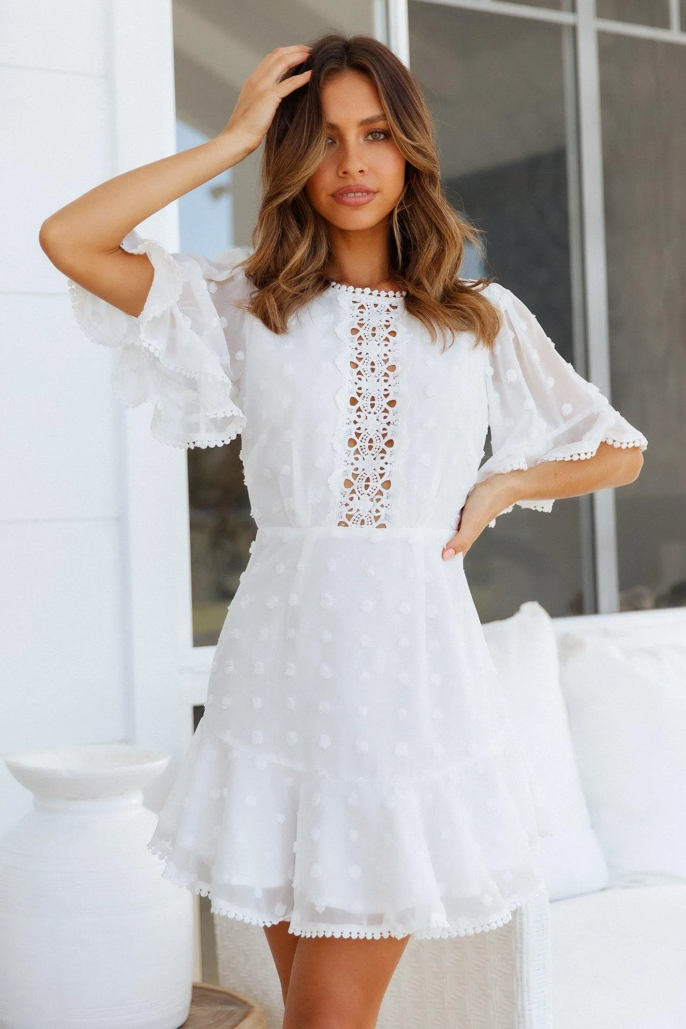 Good Form Dress White sold by Hello Molly product image thumbnail 5