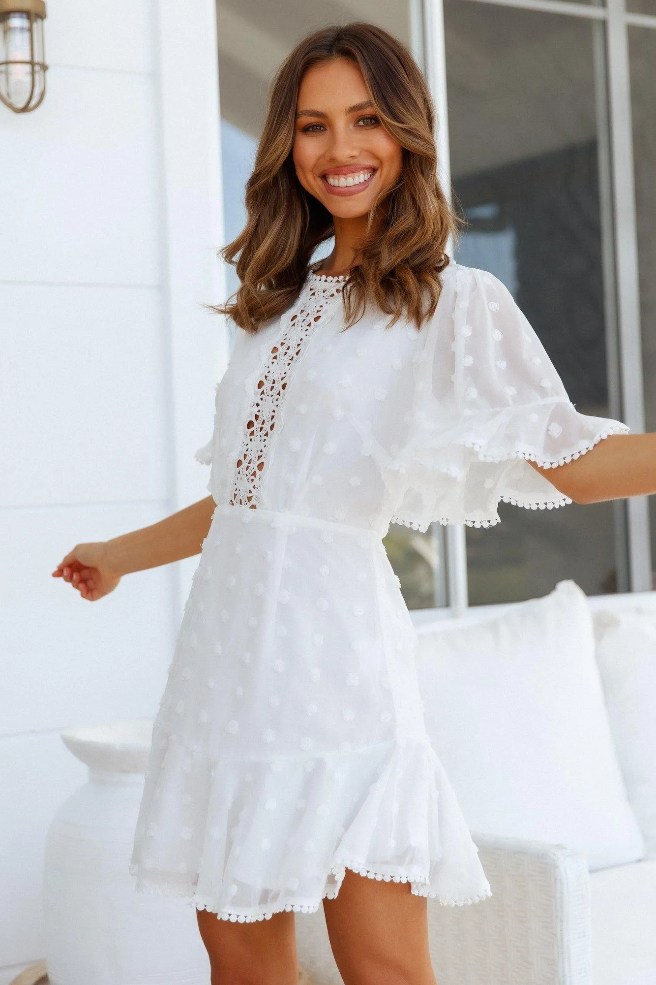 Good Form Dress White sold by Hello Molly