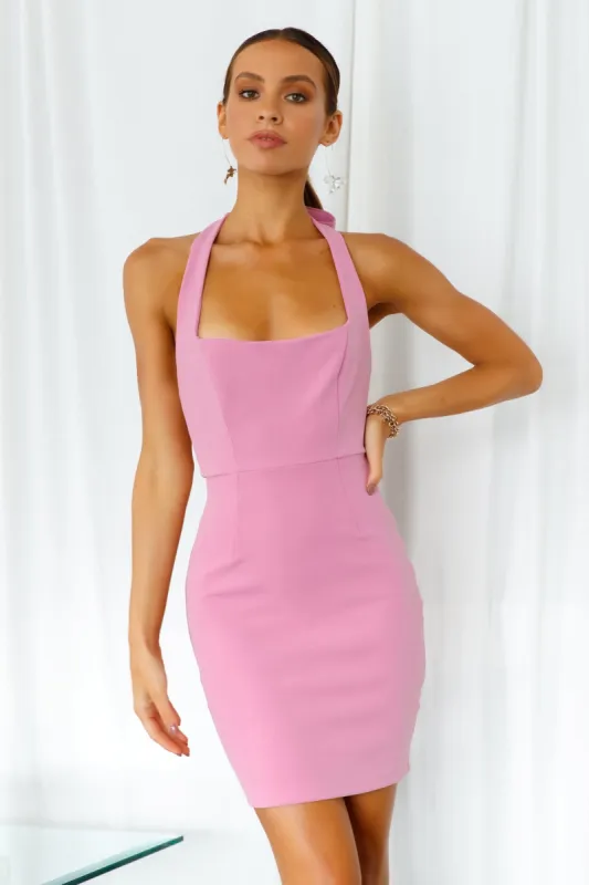 Dinner And Drinks Dress Pink sold by Hello Molly