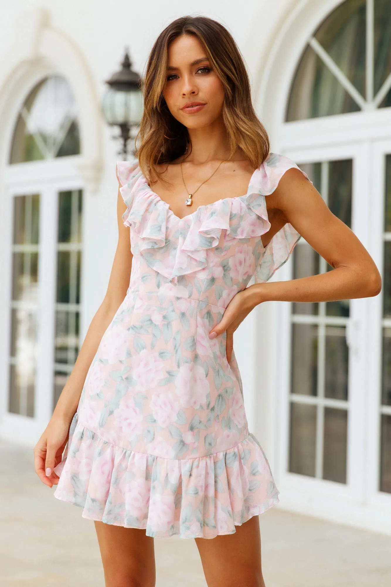 Romance Is My Language Dress Nude sold by Hello Molly product image thumbnail 3