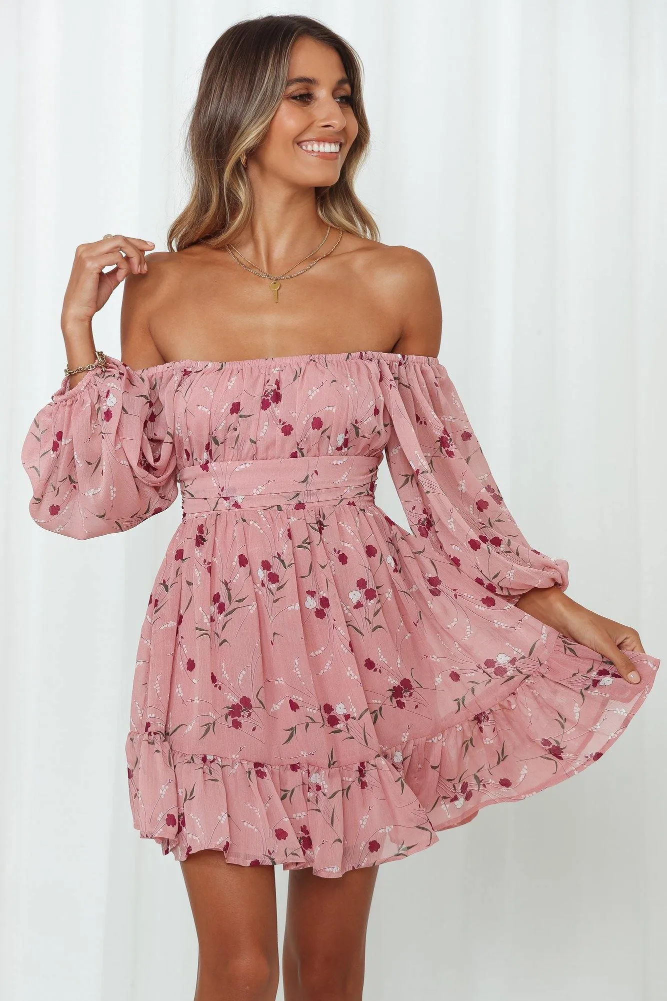 Night Garden Dress Rose sold by Hello Molly product image thumbnail 4