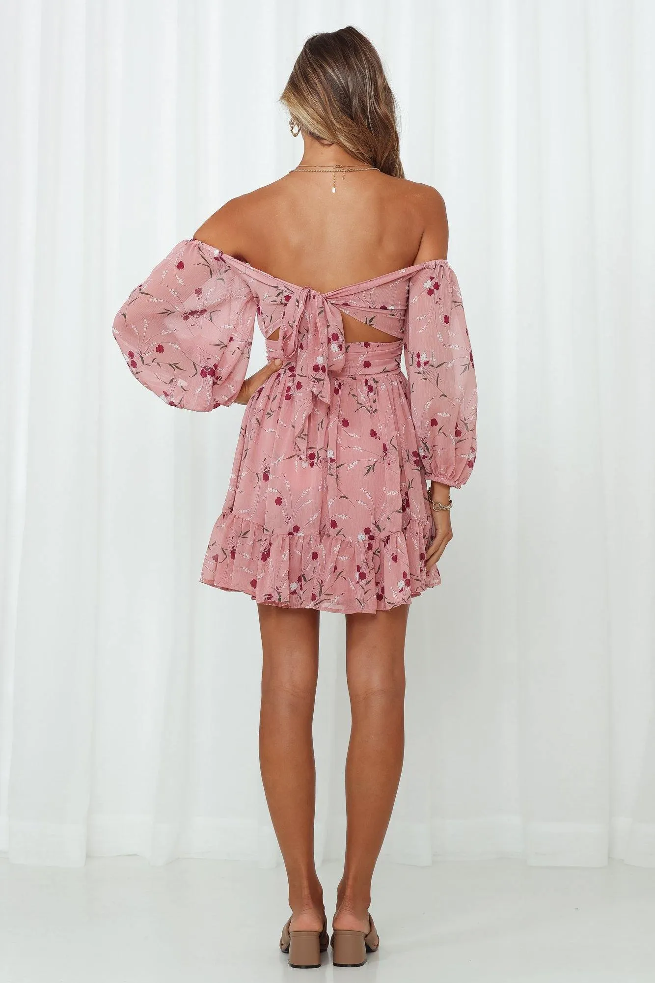 Night Garden Dress Rose sold by Hello Molly product image thumbnail 5