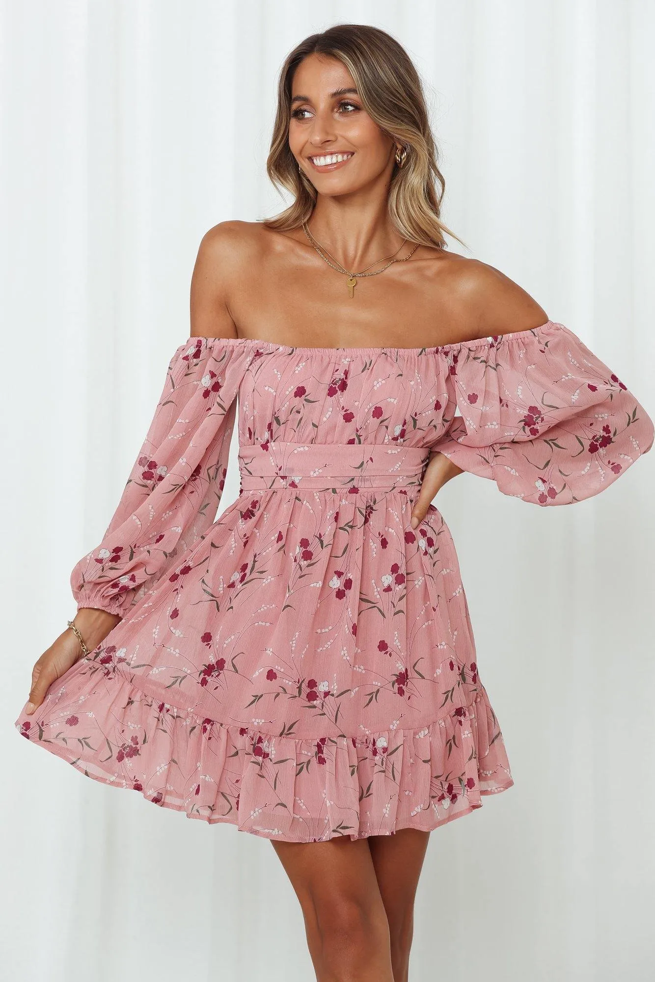 Night Garden Dress Rose sold by Hello Molly product image thumbnail 2