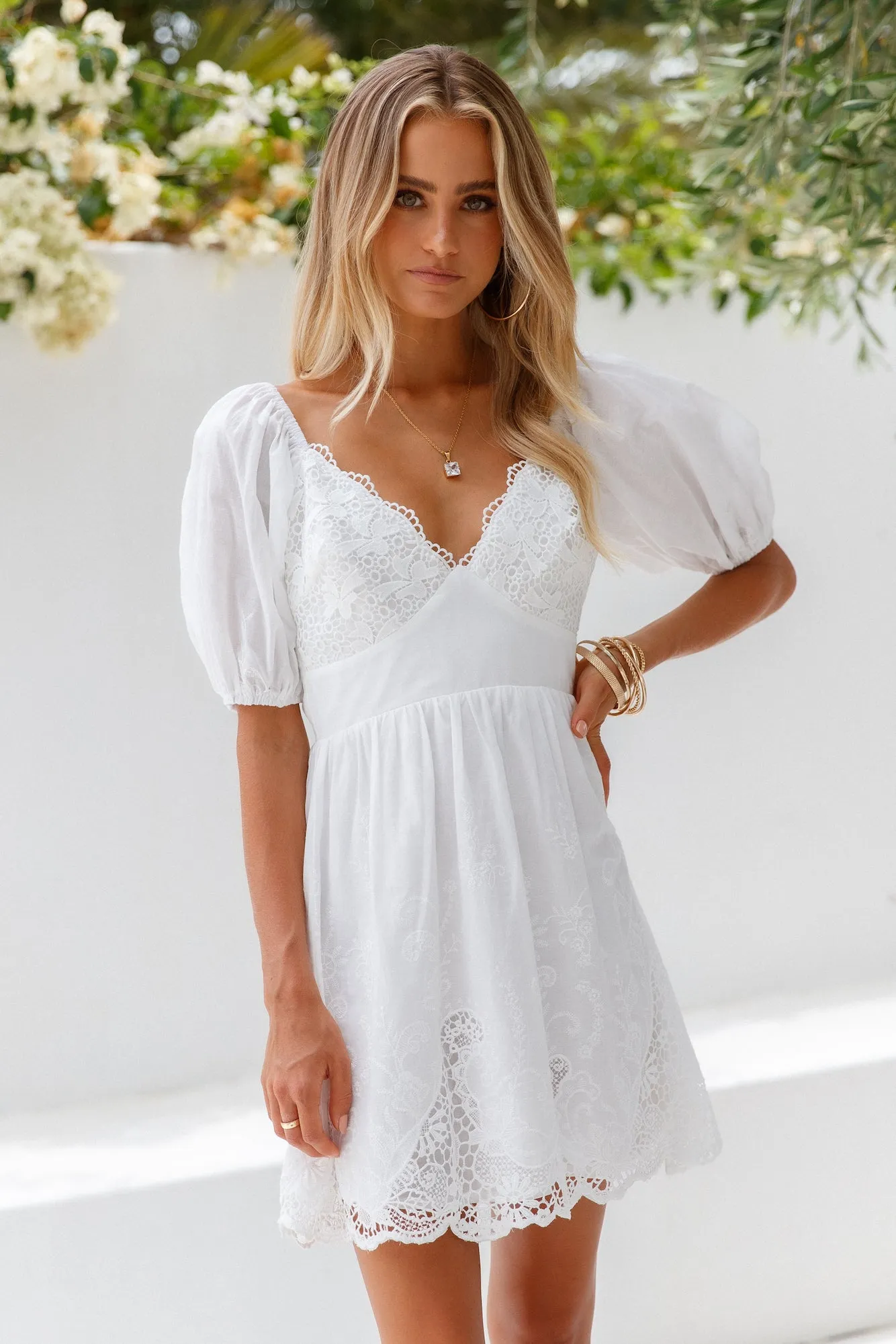 Super Sherbet Dress White sold by Hello Molly product image thumbnail 4