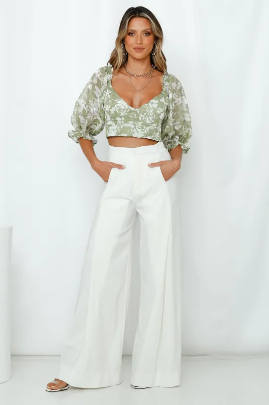 What I Want Is You Crop Olive sold by Hello Molly