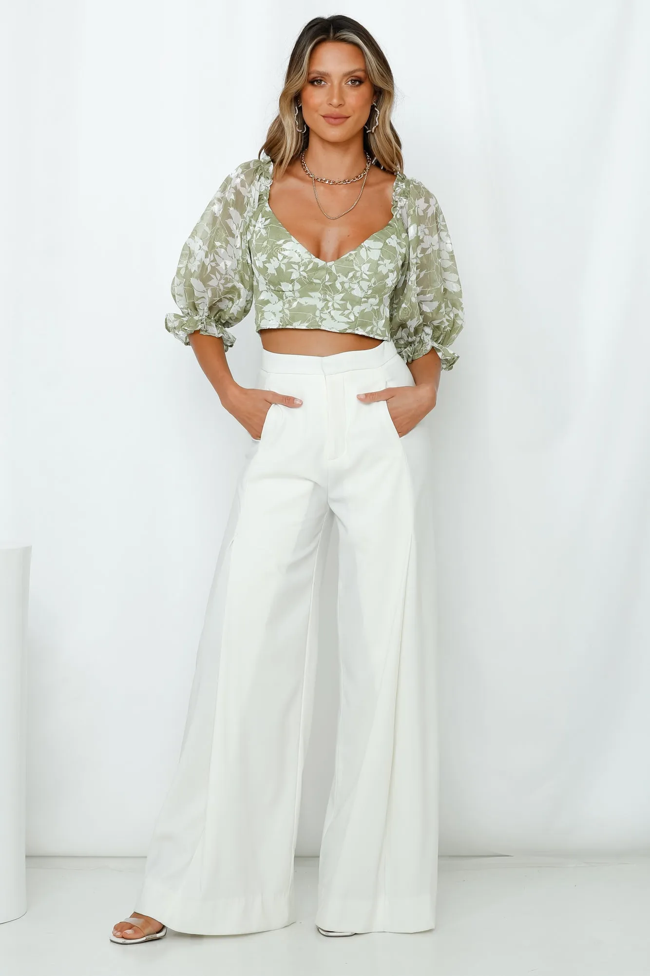 What I Want Is You Crop Olive sold by Hello Molly