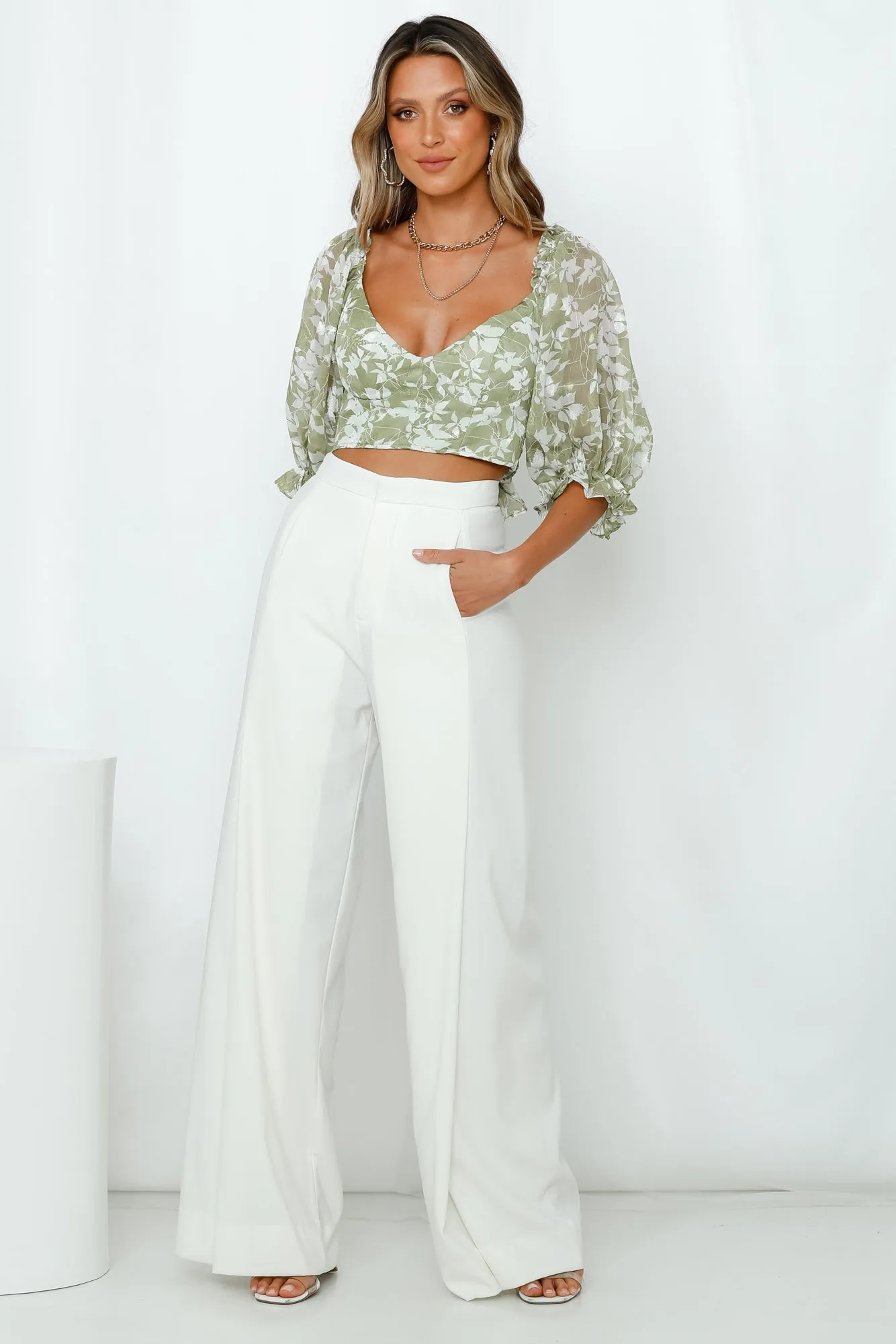 What I Want Is You Crop Olive sold by Hello Molly product image thumbnail 3