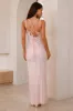 Glittering Magic Sequin Maxi Dress Pink sold by Hello Molly
