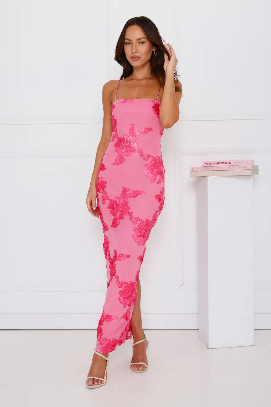 Estelle Mesh Maxi Dress Pink sold by Hello Molly product image thumbnail 2