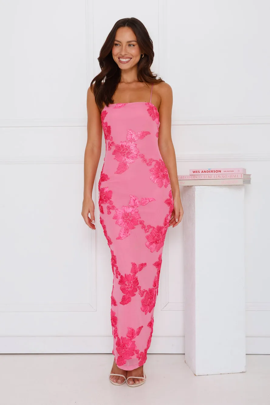 Estelle Mesh Maxi Dress Pink sold by Hello Molly product image thumbnail 3