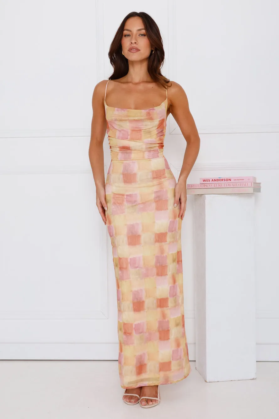 Every Detail Mesh Maxi Dress Mustard sold by Hello Molly product image thumbnail 2