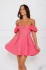 Darling Daze Off Shoulder Mini Dress Pink sold by Hello Molly