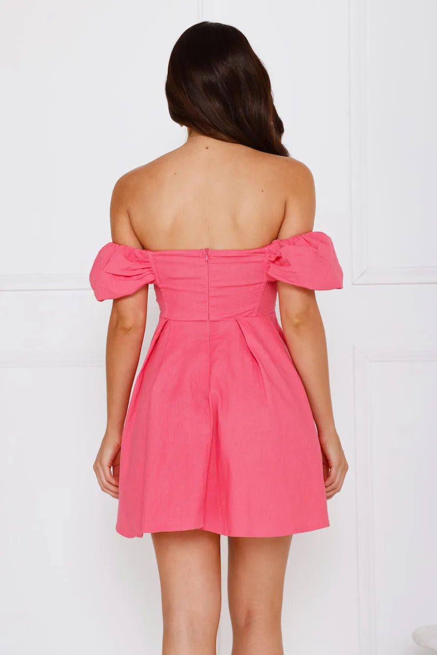 Darling Daze Off Shoulder Mini Dress Pink sold by Hello Molly product image thumbnail 5