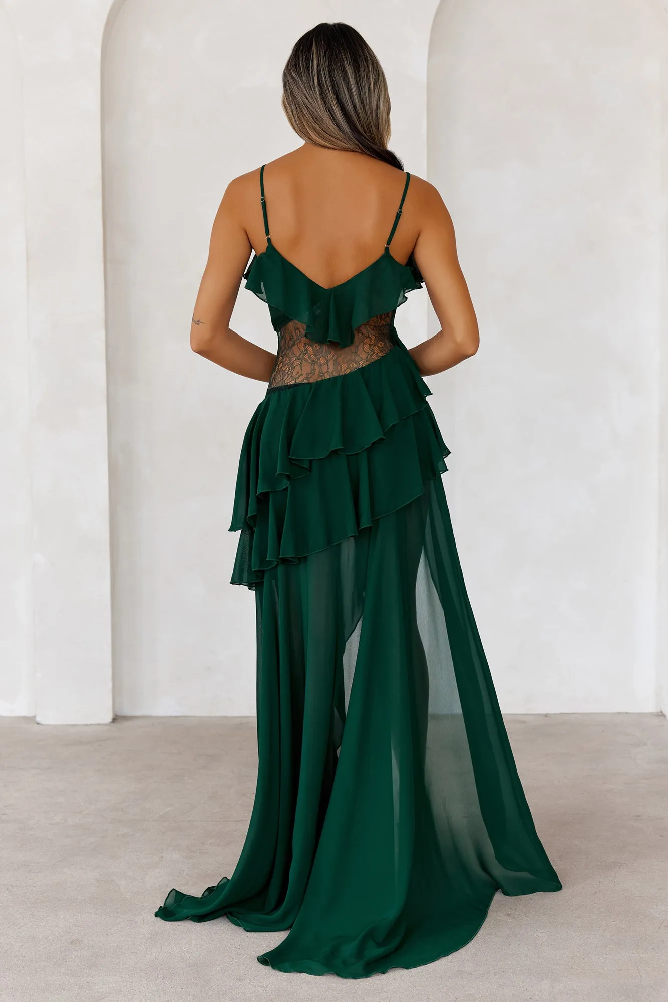 Dream Night Maxi Dress Green sold by Hello Molly product image thumbnail 5