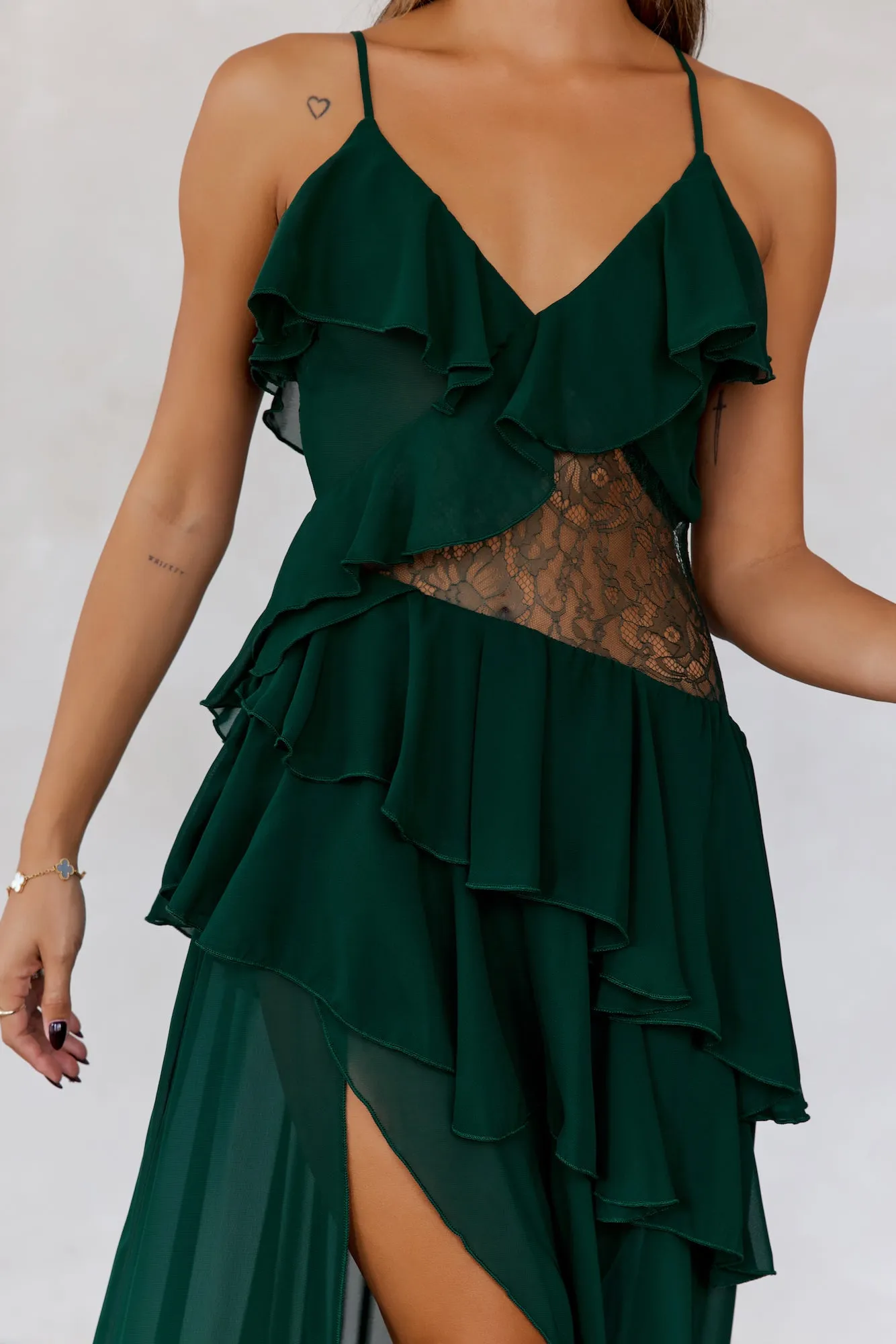 Dream Night Maxi Dress Green sold by Hello Molly product image thumbnail 2