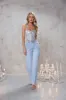 Sequin Edition Halter Corset Crop Top Silver sold by Hello Molly
