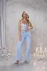Sequin Edition Halter Corset Crop Top Silver sold by Hello Molly