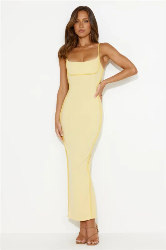 Beaming Bright Maxi Dress Yellow sold by Hello Molly