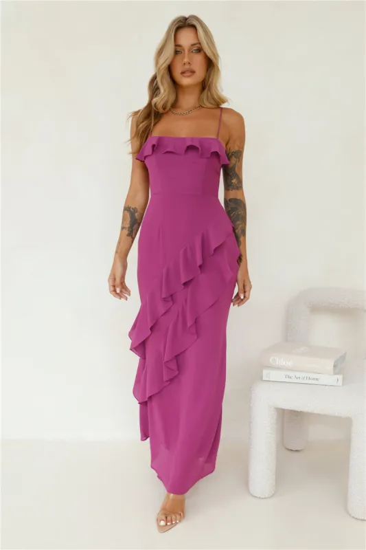 First Event Maxi Dress Purple sold by Hello Molly