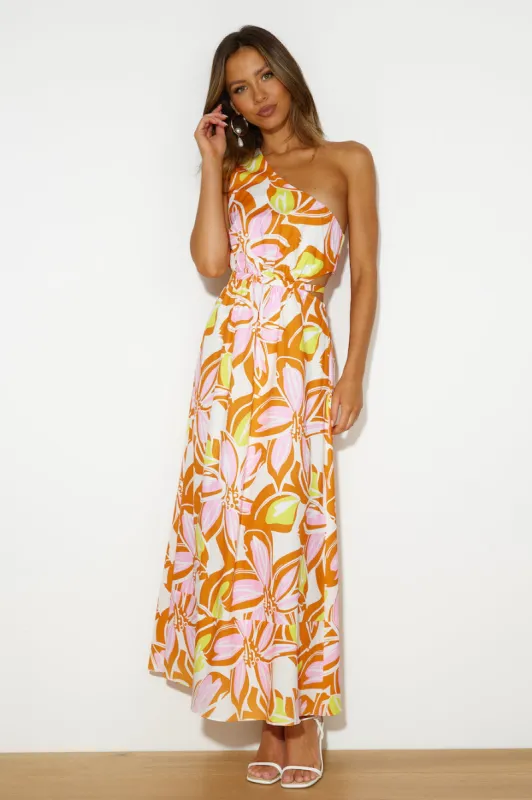 Vacation Mood Maxi Dress Orange sold by Hello Molly