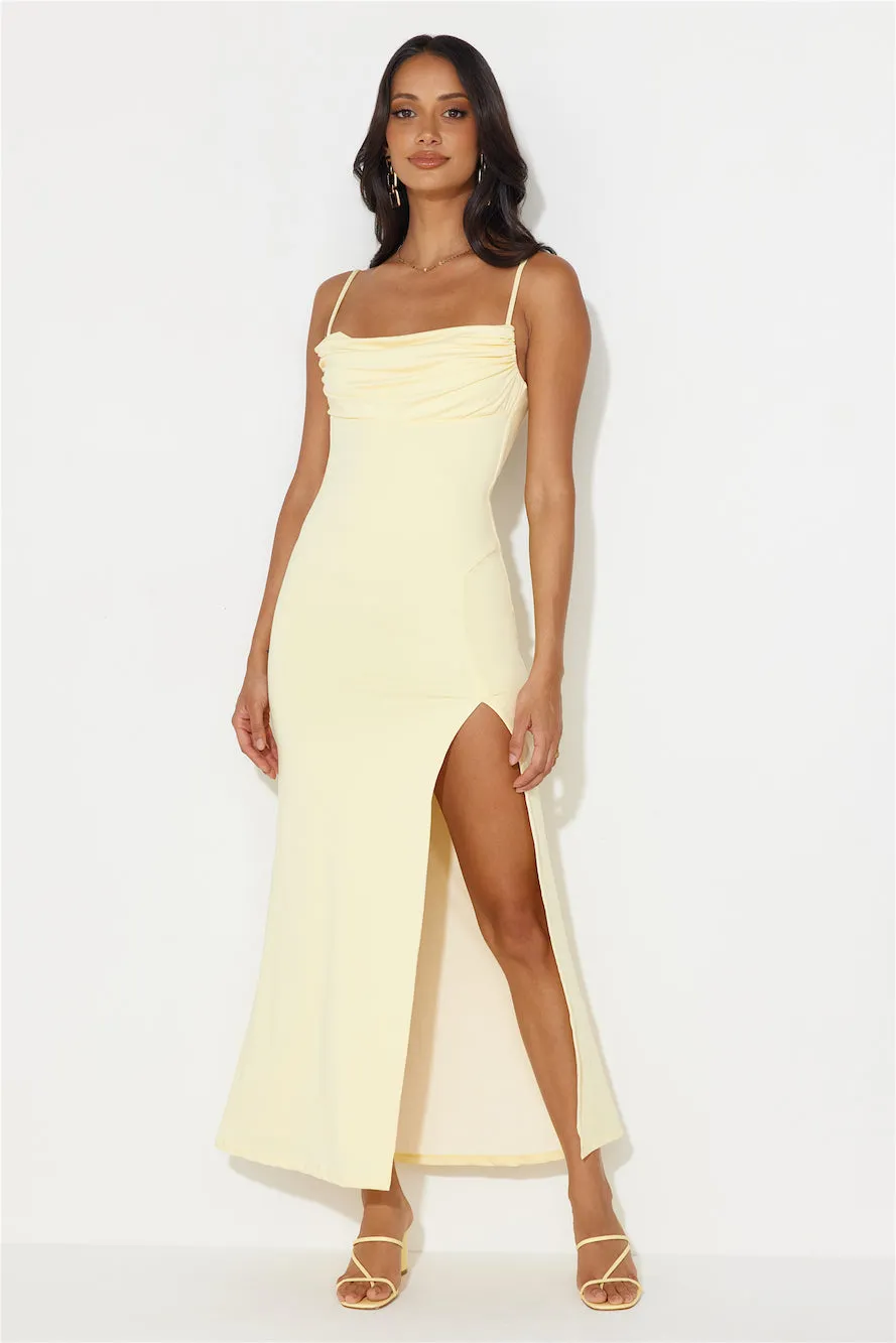 Walk In Confident Maxi Dress Yellow sold by Hello Molly product image thumbnail 3