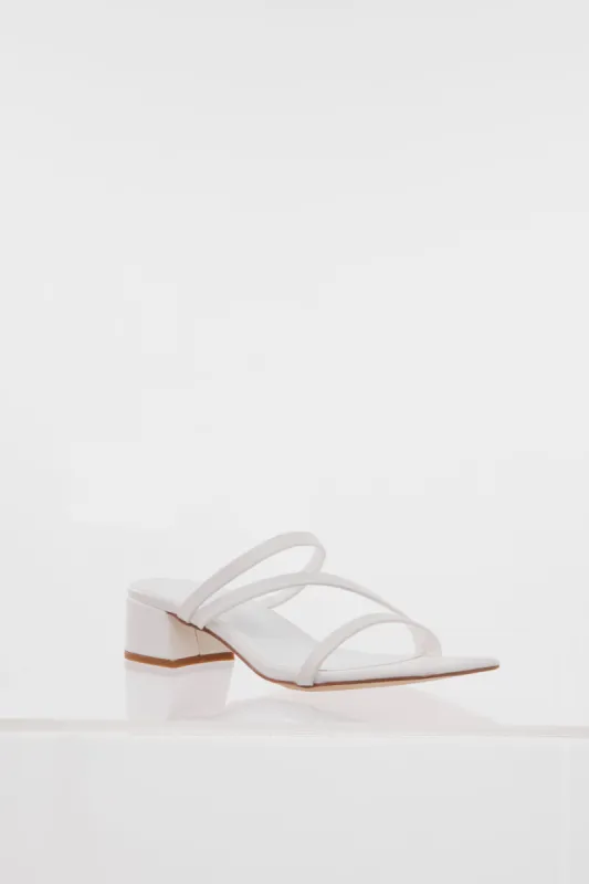 HELLO MOLLY Everyday Chic Heels White PU sold by Hello Molly