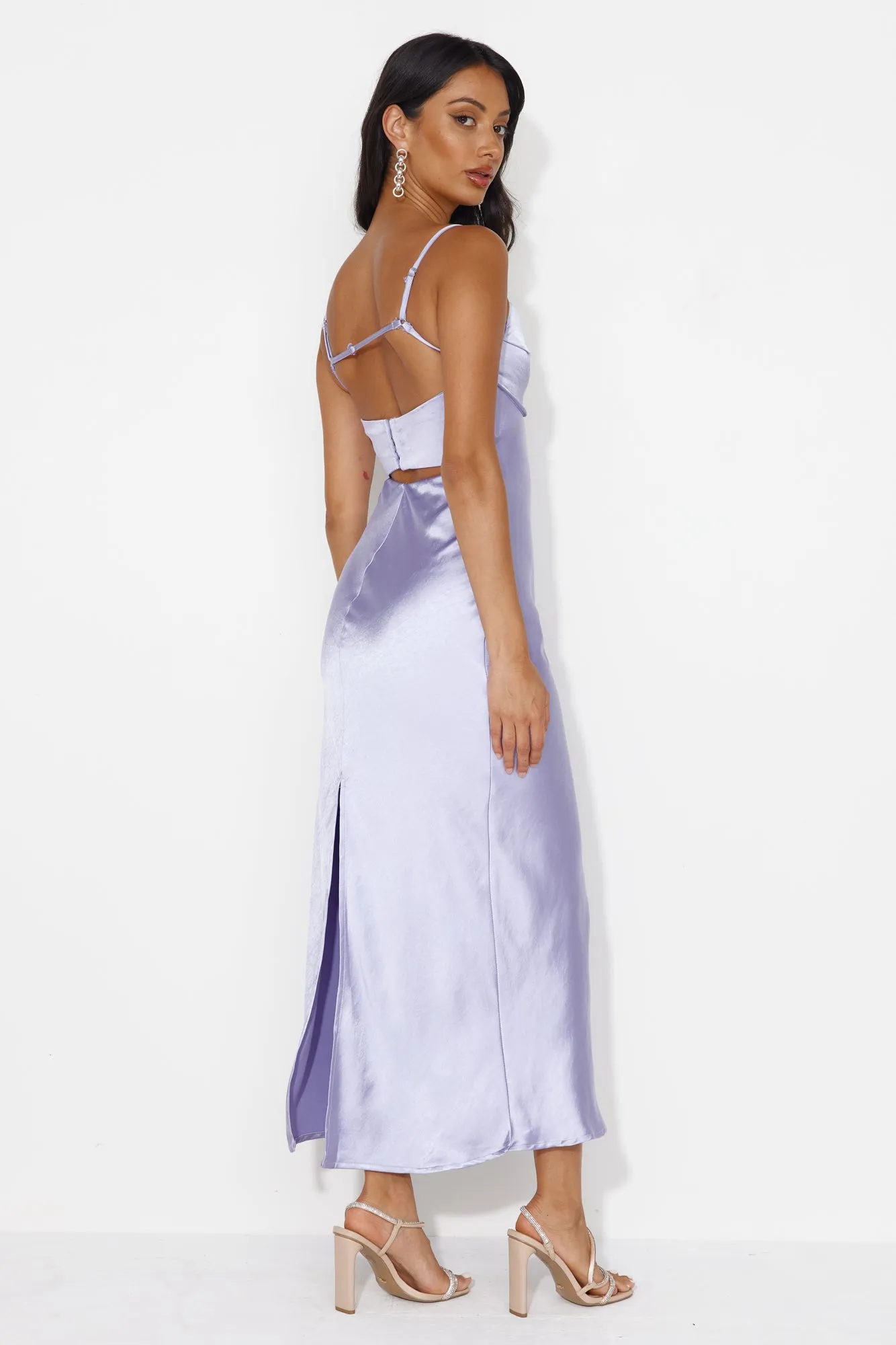 Feels Like Luxe Maxi Dress Purple sold by Hello Molly product image thumbnail 4