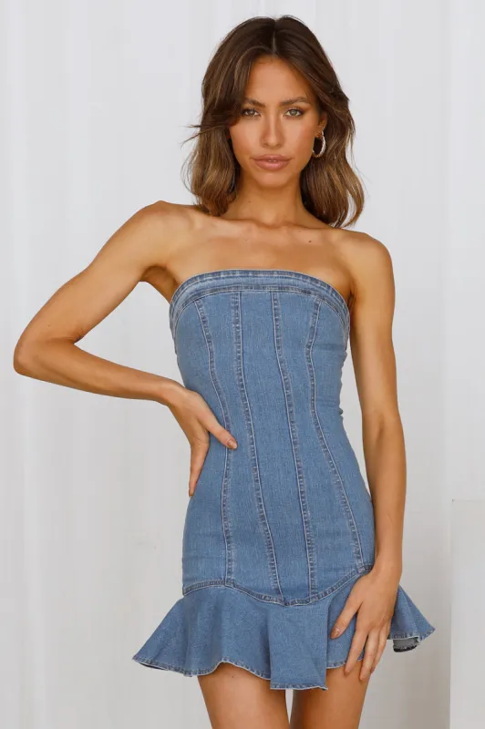 Sweet Words Dress Blue sold by Hello Molly