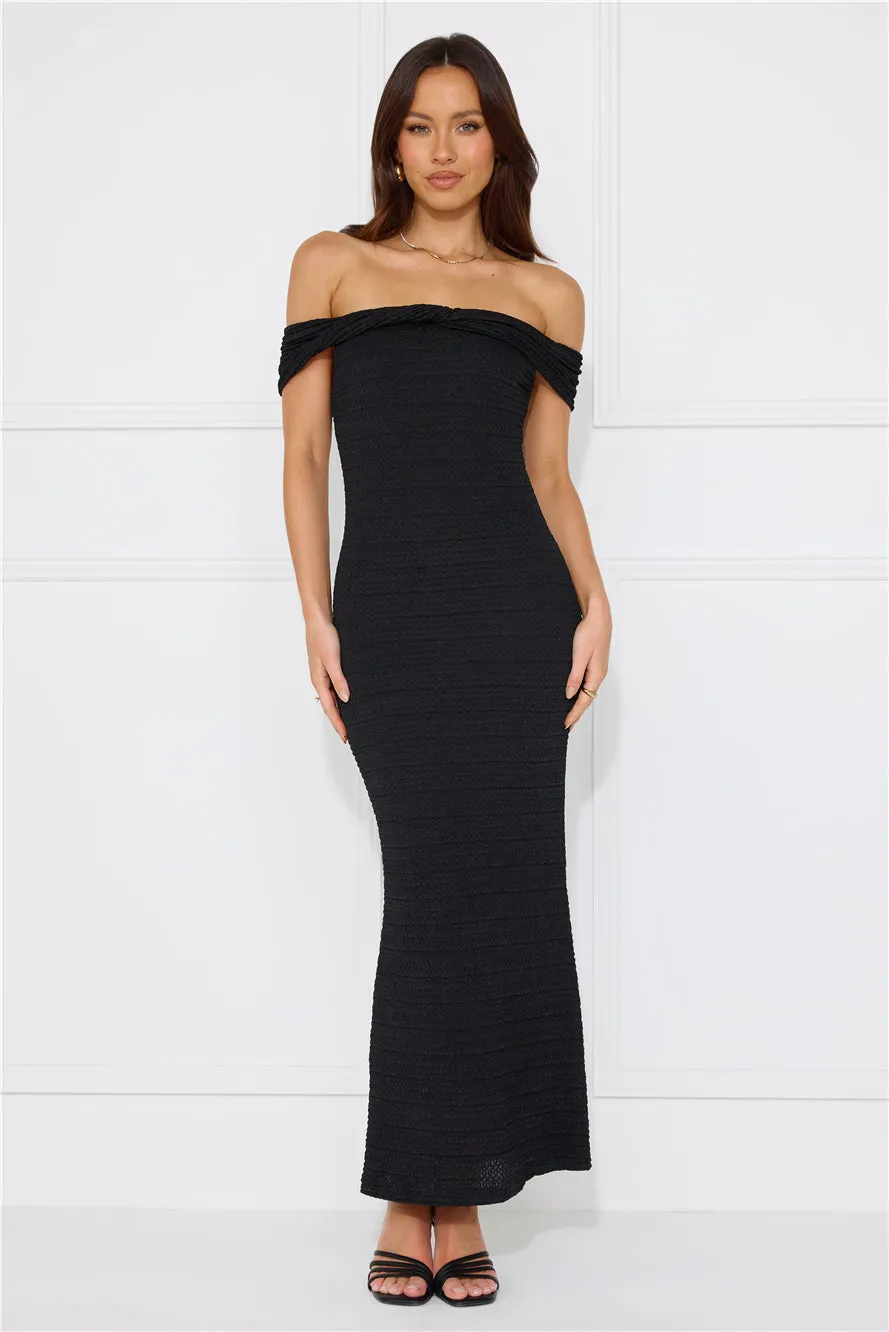 Fashion Fantasy Off Shoulder Maxi Dress Black sold by Hello Molly product image thumbnail 3