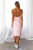HELLO MOLLY Quiet Dancer Sequin Midi Dress Rose Pink sold by Hello Molly