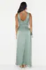 Stars Of Luxury Satin Maxi Dress Sage sold by Hello Molly