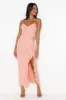 Flaunt It Girl Frill Mesh Maxi Dress Pink sold by Hello Molly