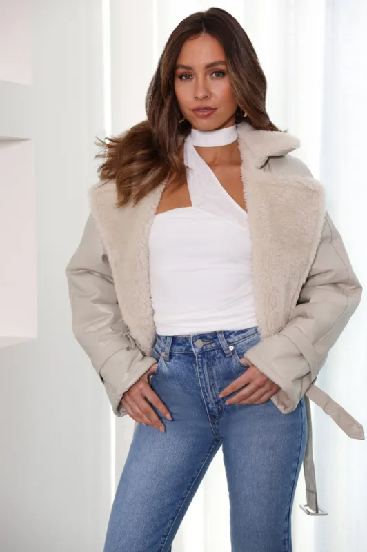 Off Duty Jacket Cream sold by Hello Molly