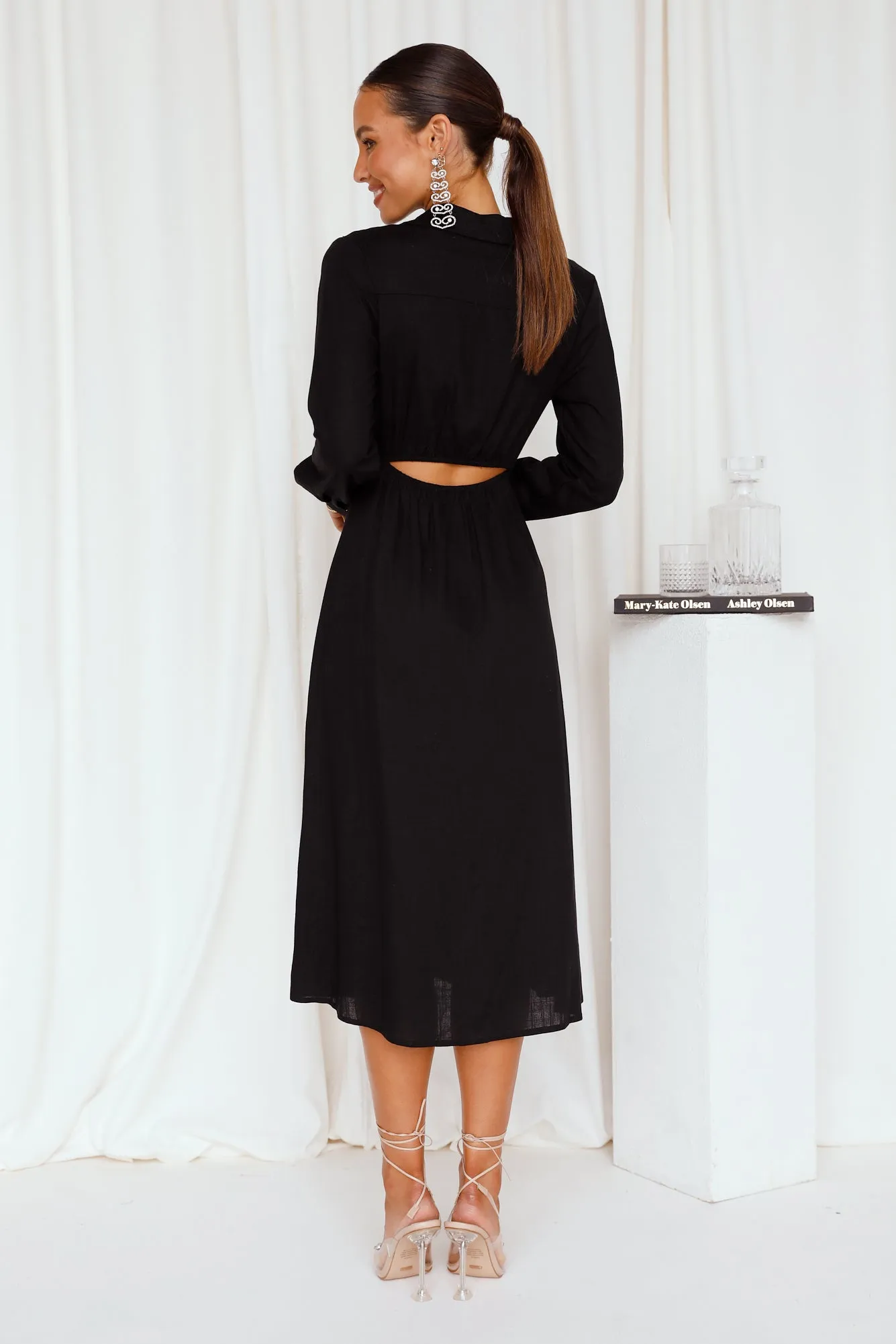 The Best Intentions Midi Dress Black sold by Hello Molly product image thumbnail 4