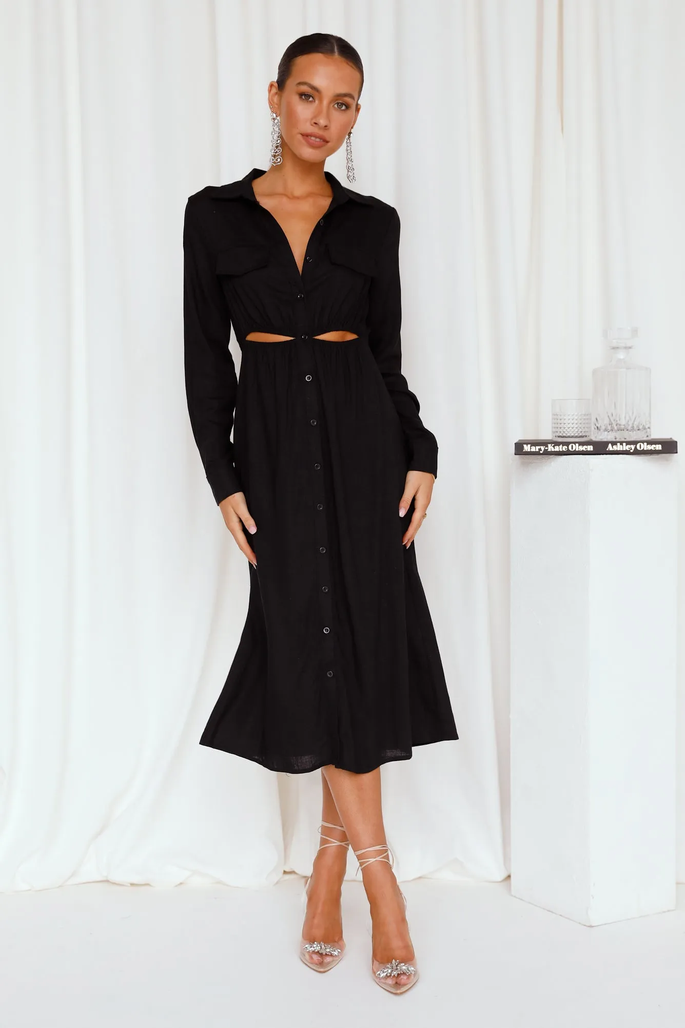 The Best Intentions Midi Dress Black sold by Hello Molly product image thumbnail 2