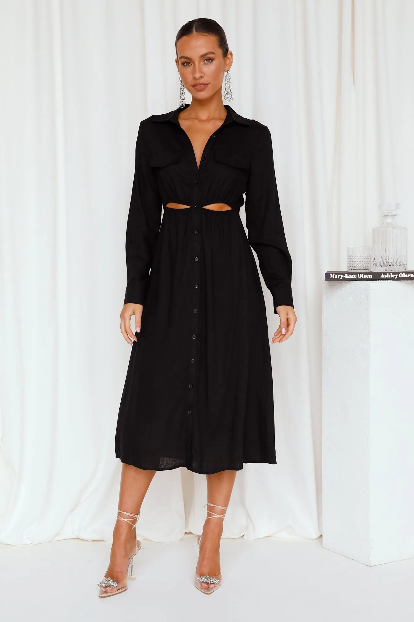 The Best Intentions Midi Dress Black sold by Hello Molly product image thumbnail 3