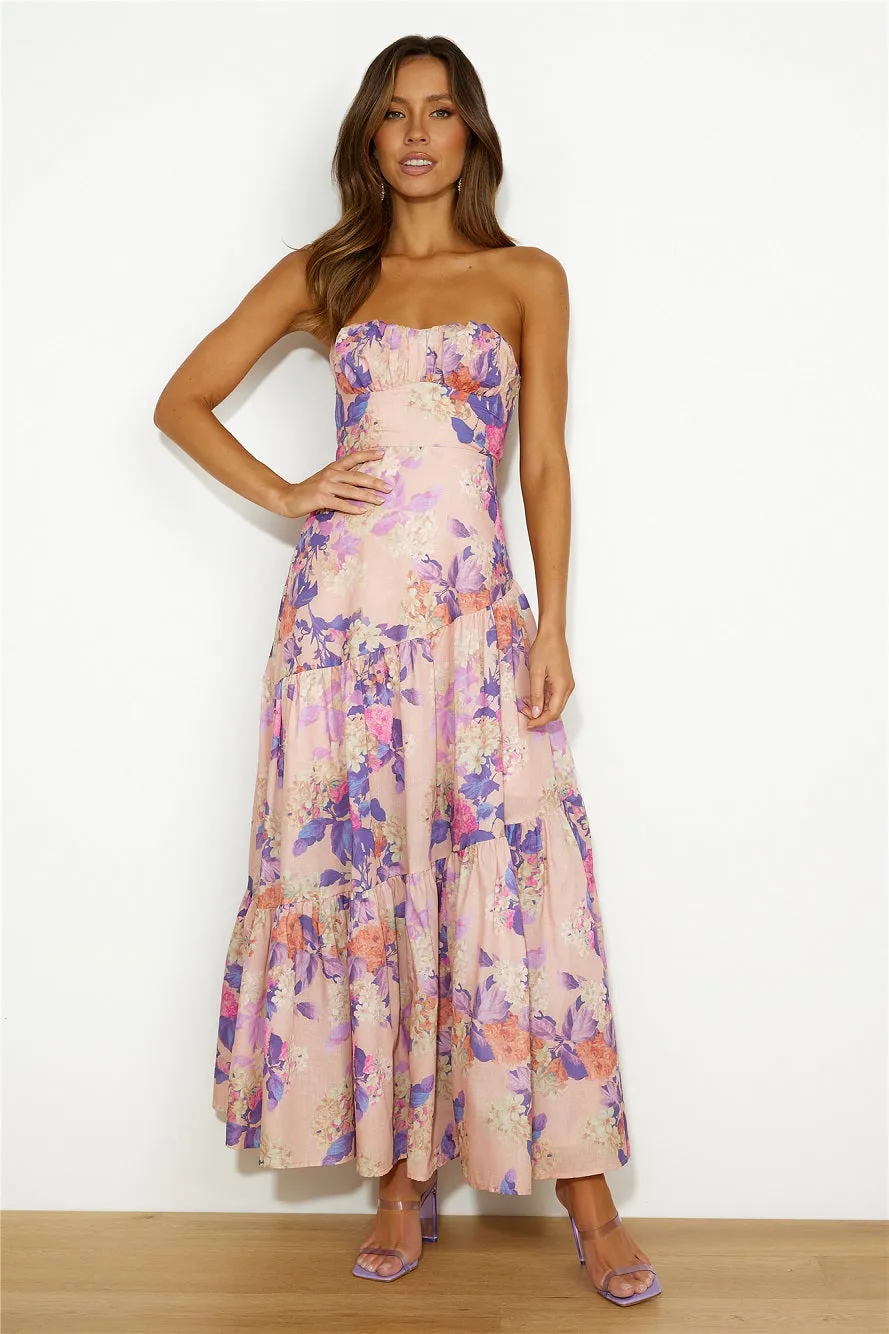 Summer Girl Maxi Dress Peach sold by Hello Molly product image thumbnail 3