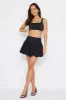 Cityscape Mid Rise Bubble Mini Skirt Black sold by Hello Molly