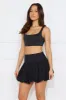 Cityscape Mid Rise Bubble Mini Skirt Black sold by Hello Molly