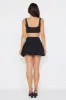 Cityscape Mid Rise Bubble Mini Skirt Black sold by Hello Molly