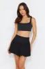Cityscape Mid Rise Bubble Mini Skirt Black sold by Hello Molly