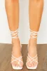 BILLINI Kia Heels White Scale sold by Hello Molly