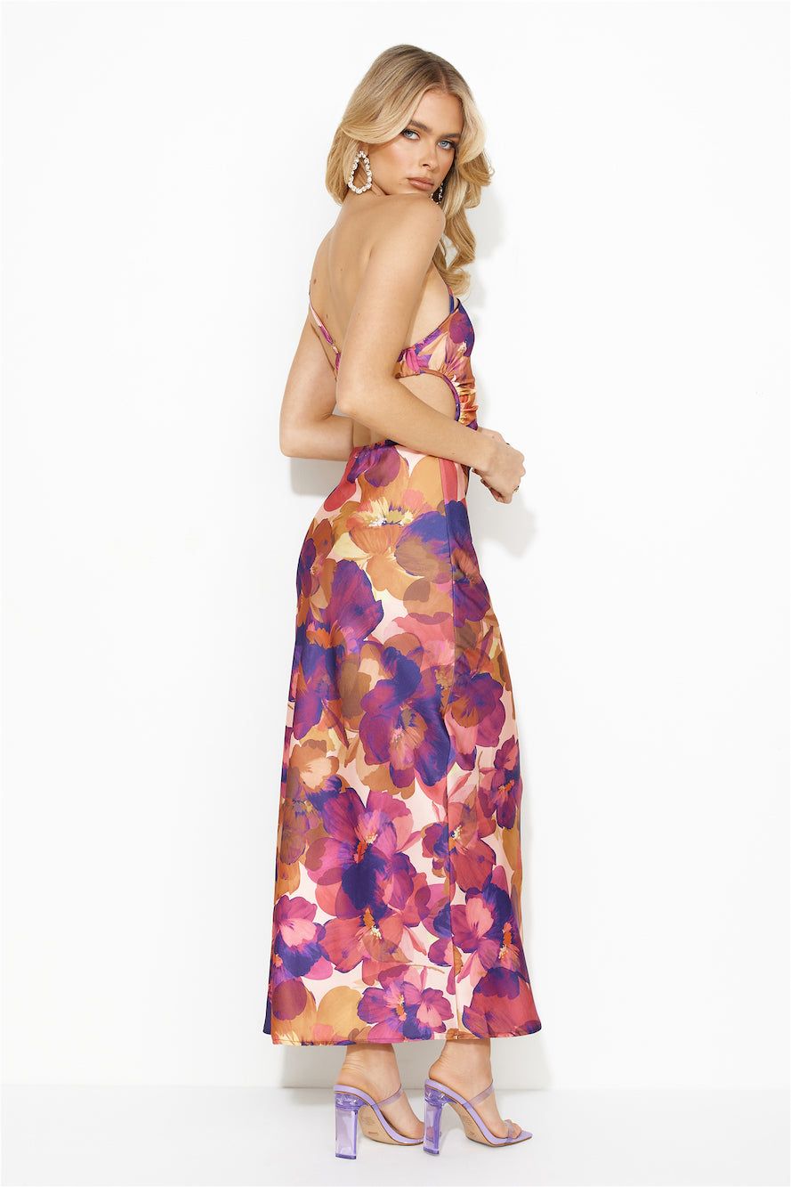 Fashion Inspiration Satin Maxi Dress Purple sold by Hello Molly product image thumbnail 4