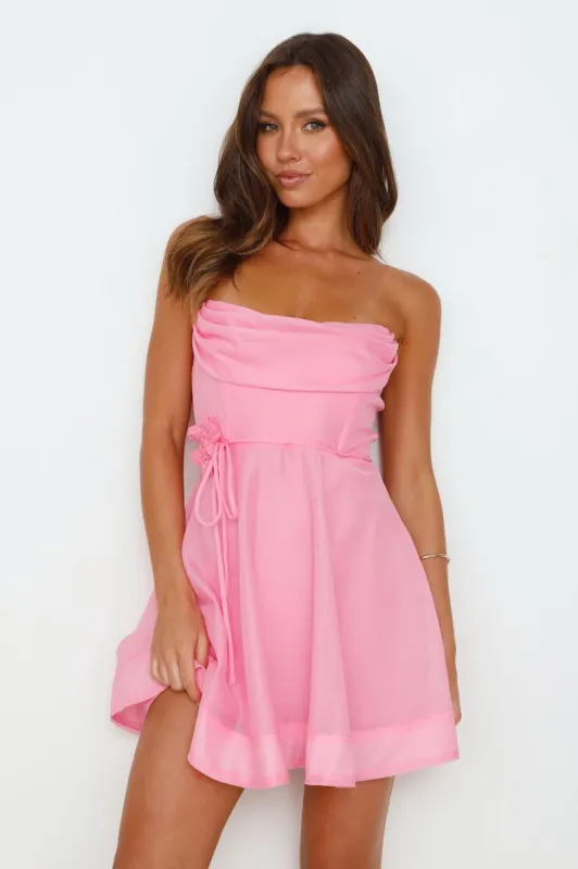 Majestic Girl Strapless Mini Dress Pink sold by Hello Molly