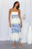 Sunny Times Midi Dress Blue sold by Hello Molly