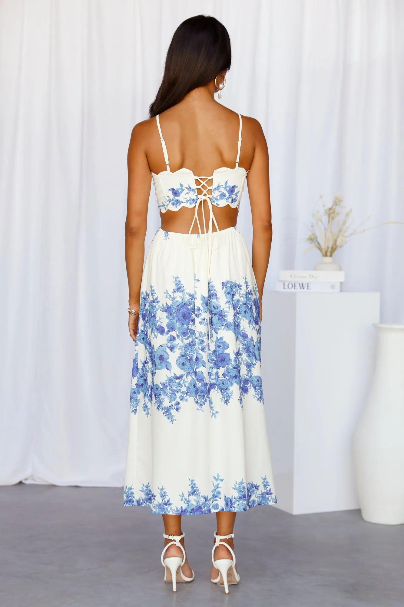 Sunny Times Midi Dress Blue sold by Hello Molly product image thumbnail 5