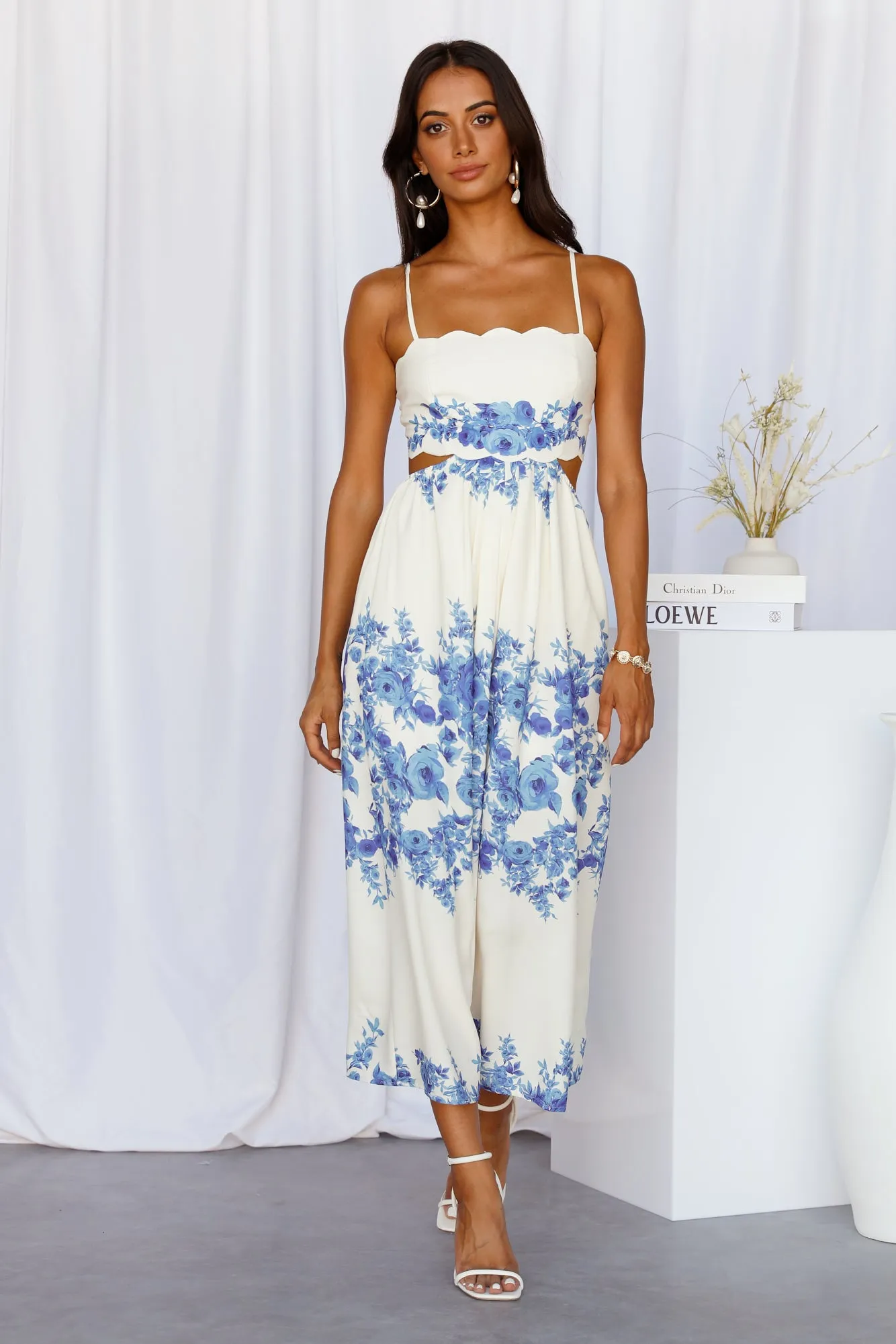 Sunny Times Midi Dress Blue sold by Hello Molly product image thumbnail 2