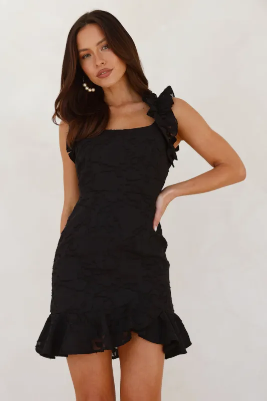 Festive Fling Mini Dress Black sold by Hello Molly