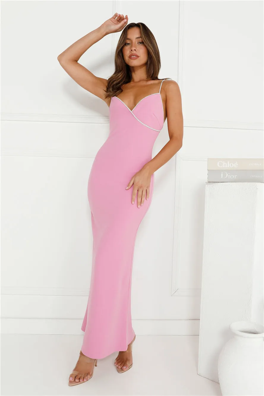 Crystal Glitz Maxi Dress Pink sold by Hello Molly product image thumbnail 3