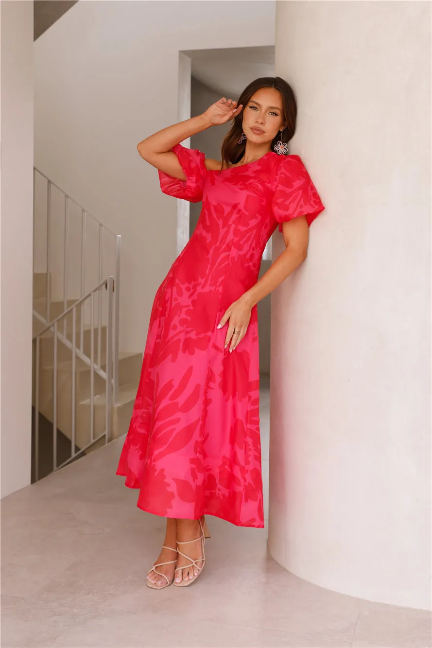 Shadows In The Sun Midi Dress Pink sold by Hello Molly product image thumbnail 4